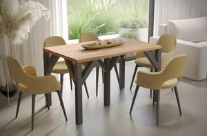 Stół drewniany DUNAJ | 130-350x90 | Dąb craft | OUTLET