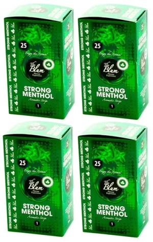 Zestaw kart aromatyzujących THE BLUM STRONG MENTHOL 100szt
