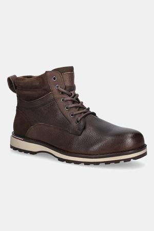 Tommy Hilfiger buty skórzane CORPORATE W LTH LACE BOOT