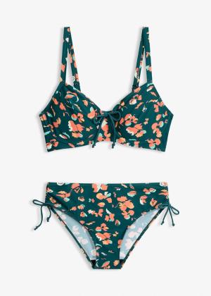 Bikini minimizer (2 części) z wiązanymi troczkami