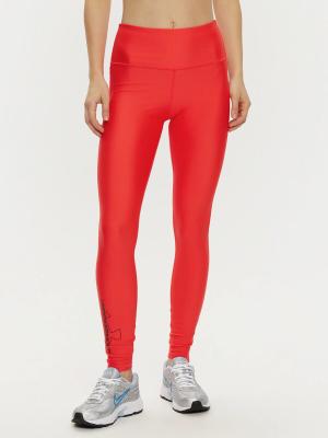 UNDER ARMOUR legginsy treningowe damskie Slim Fit czerwone (L)