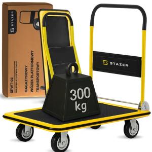 POJEMNY WÓZEK TRANSPORTOWY SKŁADANY MAGAZYNOWY TOWAROWY PLATFORMOWY 300 KG