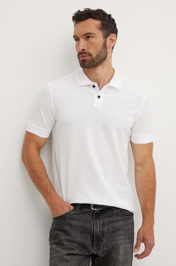 BOSS Orange polo męskie bawełniane Prime