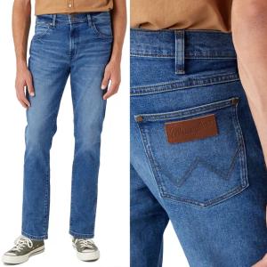 Spodnie jeansowe męskie Wrangler Larston slim Smoke Sea dopasowane W30 L32