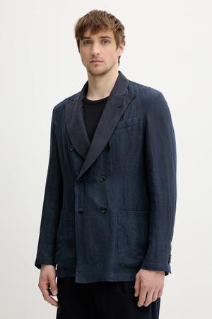 BARENA VENEZIA marynarka lniana Camicia Mola