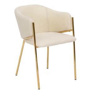 Krzesło Glamour DC-2144 quelle, złote nogi, beż #3 | OUTLET