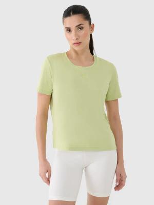 4F t-shirt damska koszulka treningowa 4FRSS25TFTSF1236 zielona (S)