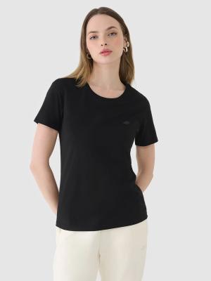 4F t-shirt damski bawełniany koszulka 4FWMM00TTSHF2356 czarna (M)