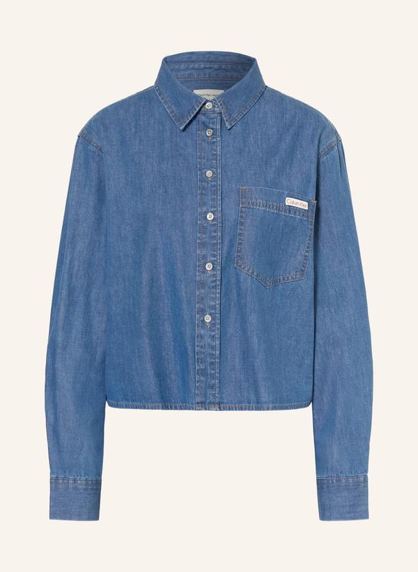 Calvin Klein Jeans Bluzka Koszulowa W Stylu Jeansowym blau