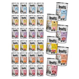 BULTI mokra karma dla kota Mix Smaków puszka 24x400g Pełnoporcjowa
