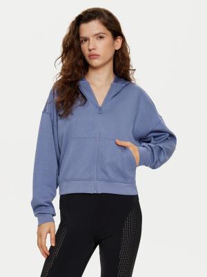 4F bluza dresowa rozpinana z kapturem F1341 niebieska (XS)