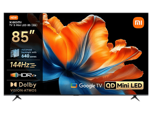 Telewizor QD-Mini LED XIAOMI TV S Mini 85 2026 85" 4K 144Hz Google FreeSync Premium Grafitowy