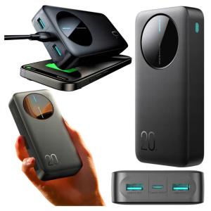 POWERBANK 20000 mAh POJEMNY POWER BANK 2xUSB-A 1xUSB-C PODRÓŻNY UNIWERSALNY