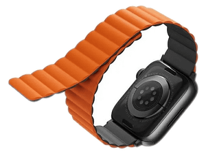 Pasek UNIQ Revix do Apple Watch 42/44/45mm Szaro-pomarańczowy