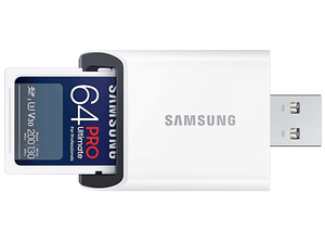 Karta pamięci + czytnik SAMSUNG MB-SY64SB/WW Pro Ultimate SDXC 64GB 200MB/s UHS-I U3 V30