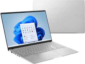 PRODUKT PO EKSPOZYCJI - Laptop ASUS Vivobook S 15 Copilot+ PC S5507QA-MA007W 3K Snapdragon X Plus X1P/16GB/1TB SSD/INT/Win11H Srebrny (Cool Silver)