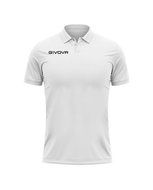 GIVOVA koszulka polo sportowa męska PK01 biała (S)
