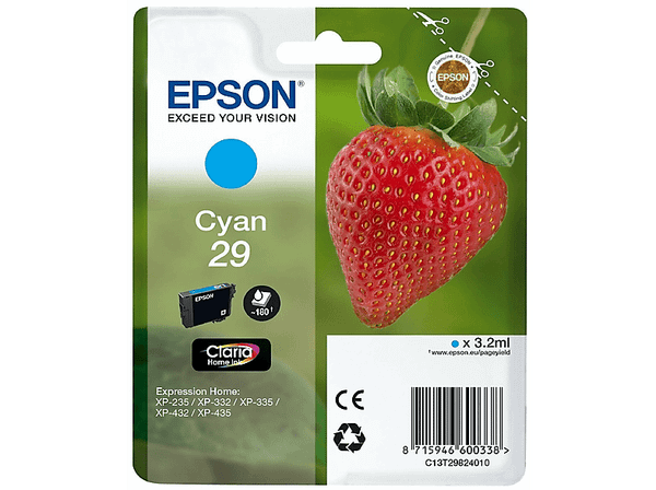Wkład atramentowy EPSON 29 Cyjan