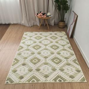 Dywan sherpa zielony 140 x 200 cm